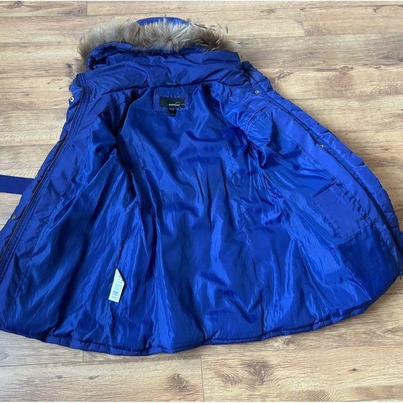 Blue mango belted jacket - Picture 2 of 7